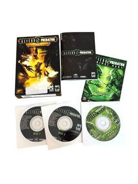 Aliens Vs. Predator 2 Gold Edition PC Game Expansion Pack Manuals Discs